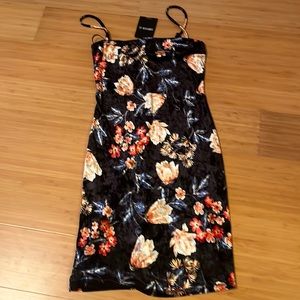 Floral Black Dress